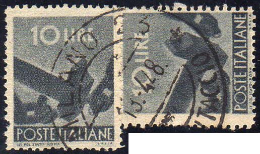 1946 - 10 lire Democratica, falso ... 