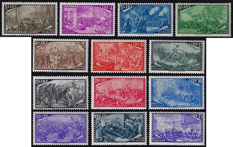 1948 - Risorgimento (580/591+E), ... 
