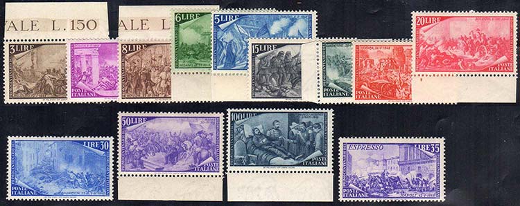 1948 - Risorgimento (580/591+E), ... 