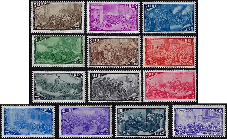1948 - Risorgimento (580/591+E), ... 
