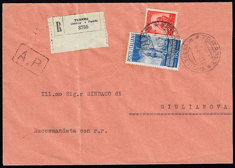 1950 - 55 lire Radiodiffusione, 10 ... 