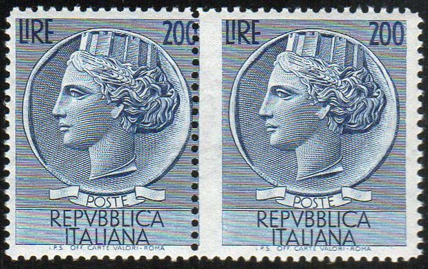 1954 - 200 lire Turrita, filigrana ... 