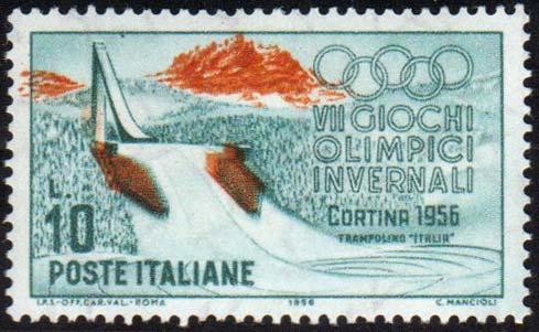 1956 - 10 lire Cortina, doppia ... 