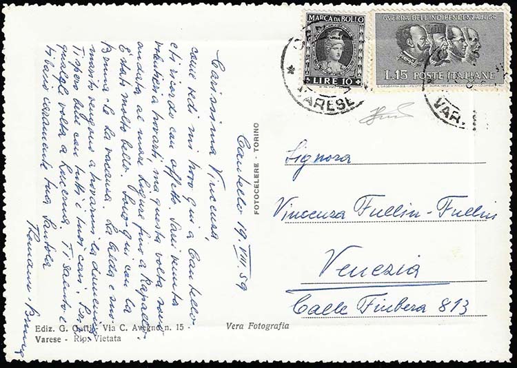 1959 - 15 lire II Guerra ... 