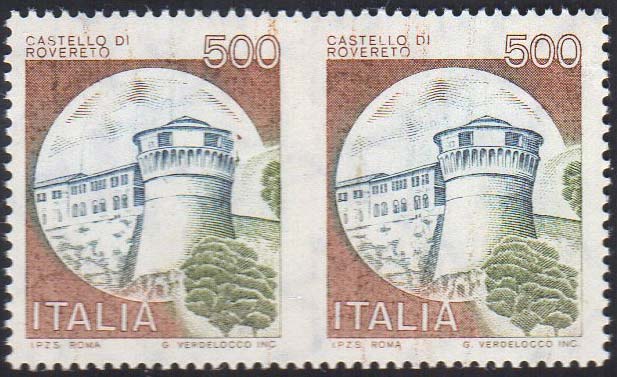 1980 - 500 lire Castelli, coppia ... 