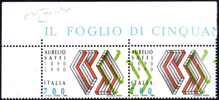 1990 - 700 lire Saffi, stampa del ... 