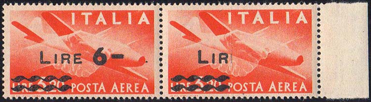 1947 - 6 lire su 3,20 lire ... 