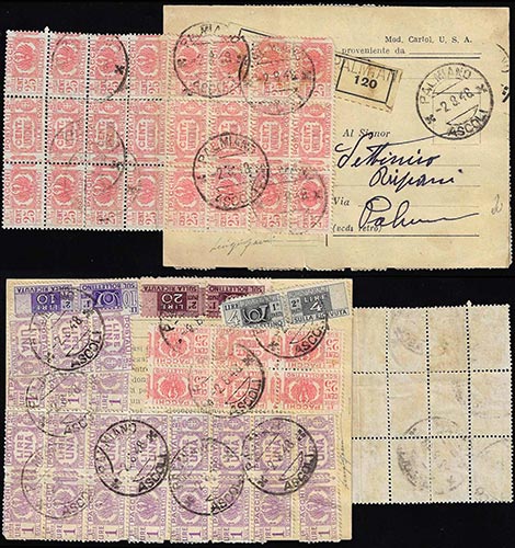 1948 - Eccezionale affrancatura ... 