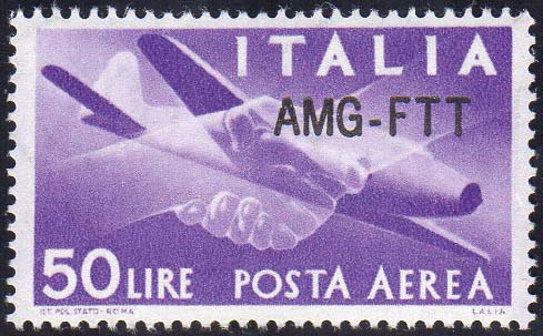 POSTA AEREA 1954 - 50 lire, nuovo ... 