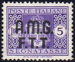SEGNATASSE 1947 - 5 lire senza ... 