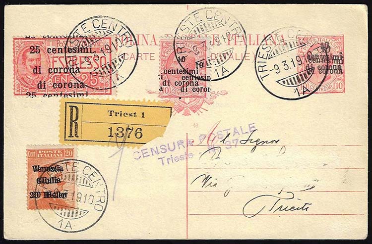 TRENTO E TRIESTE INTERI POSTALI ... 