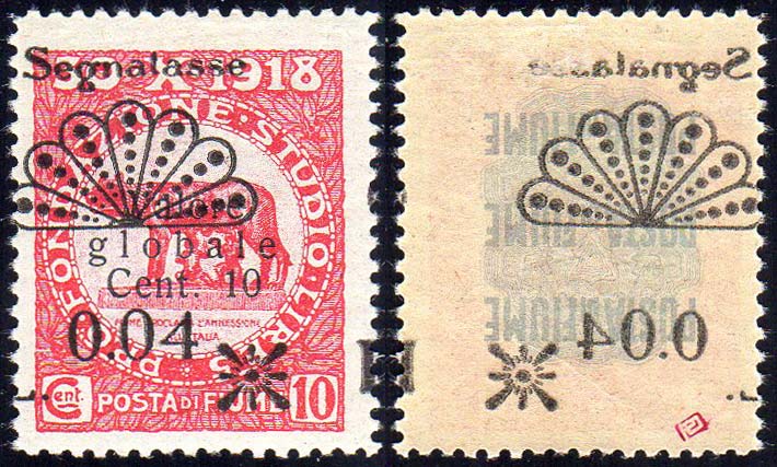 FIUME SEGNATASSE 1921 - 0,04 lire ... 