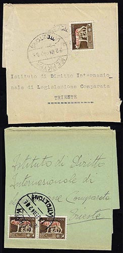 ISOLE JONIE 1942 - Due fascette, ... 