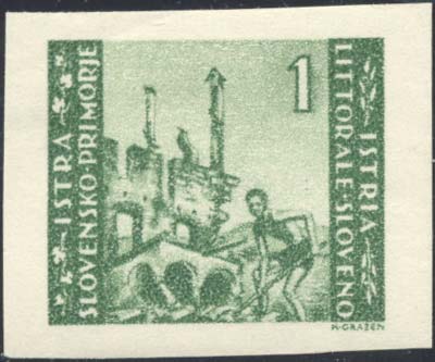 LITORALE SLOVENO 1945 - 1 lire, ... 