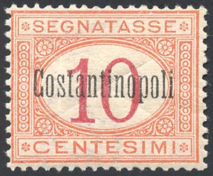 COSTANTINOPOLI SEGNATASSE 1922 - ... 