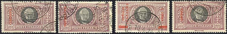 1924 - 5 lire Manzoni, giro delle ... 
