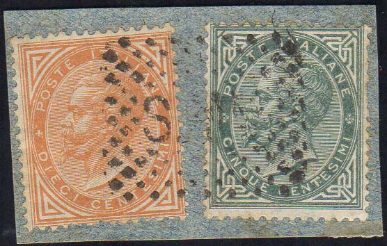 1863 - 5 e 10 cent. De La Rue, ... 