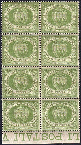 1892 - 45 cent. Stemma (18), ... 