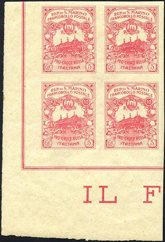 1916 - 10 + 5 cent. Croce Rossa, ... 