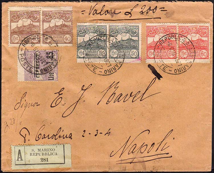 1927 - 1,85 lire su 60 cent. ... 