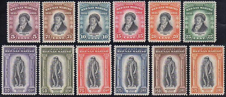 1935 - Delfico (193/204), gomma ... 