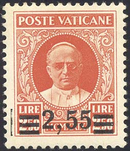 1937 - 2,55 su 2,50 lire ... 