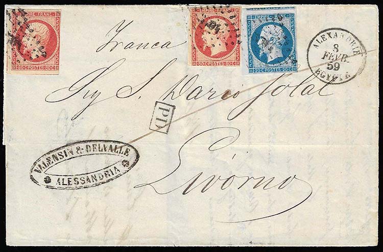 FRANCIA 1859 - 20 cent., 80 cent., ... 