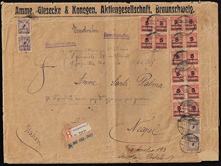 GERMANIA REICH 1925 - 5 md. Su 10 ... 