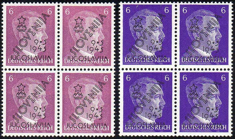 JUGOSLAVIA 1945 - 6 p. lilla e ... 