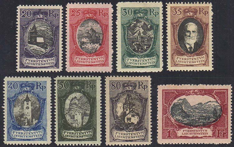 LIECHTENSTEIN 1921 - Vedute e ... 