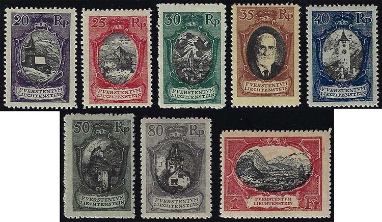 LIECHTENSTEIN 1921 - Vedute o ... 