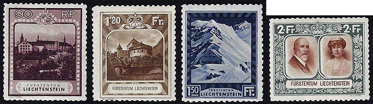 LIECHTENSTEIN 1930 - Soggetti ... 