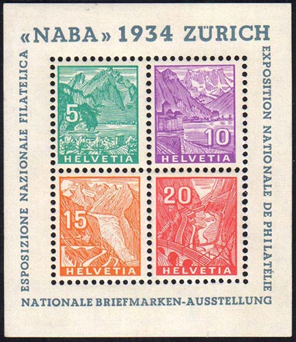 SVIZZERA FOGLIETTI 1934 - NABA, ... 