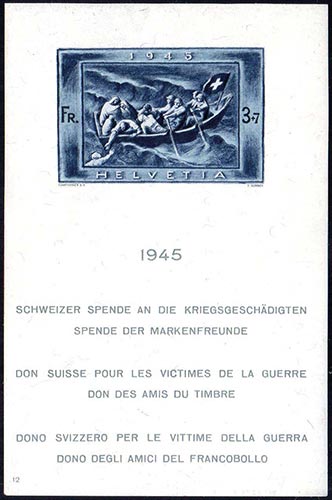 SVIZZERA FOGLIETTI 1945 - Dono ... 