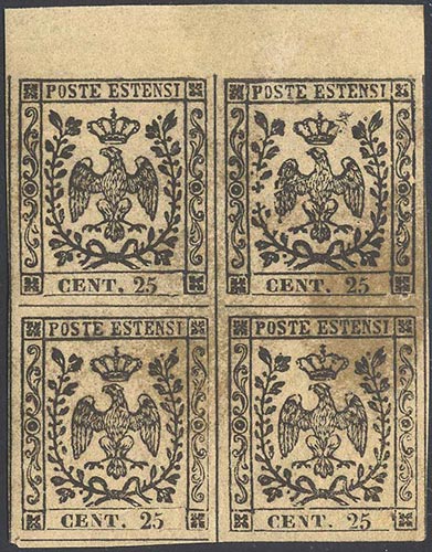 1852 - 25 cent. camoscio (4), ... 