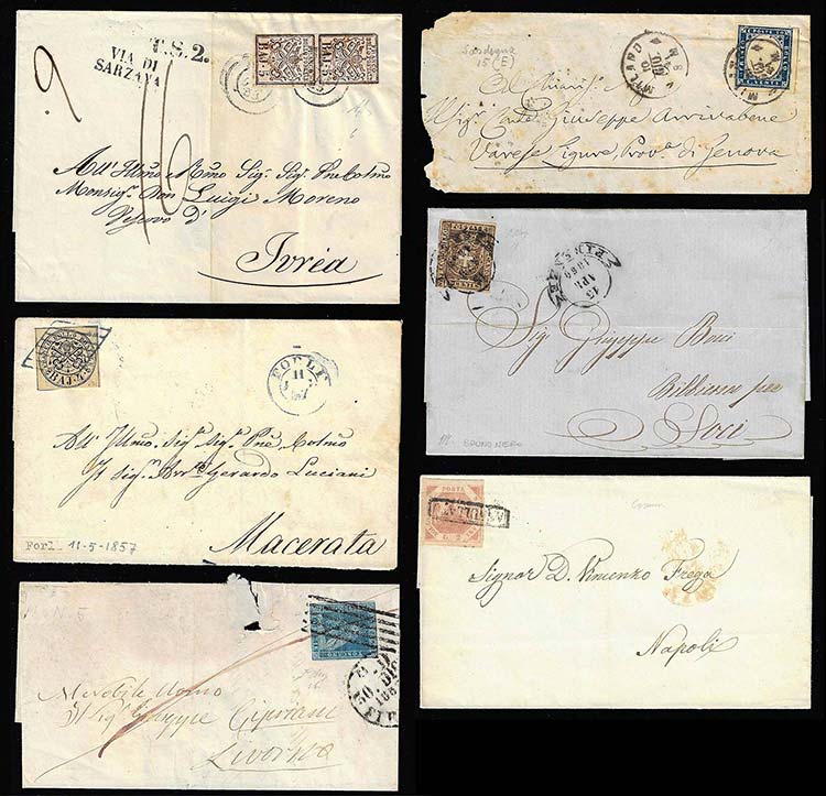 ANTICHI STATI 1852/1861 - Sei ... 