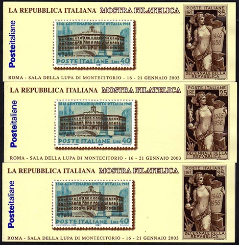 REPUBBLICA ITALIANA LIBRETTI 2003 ... 