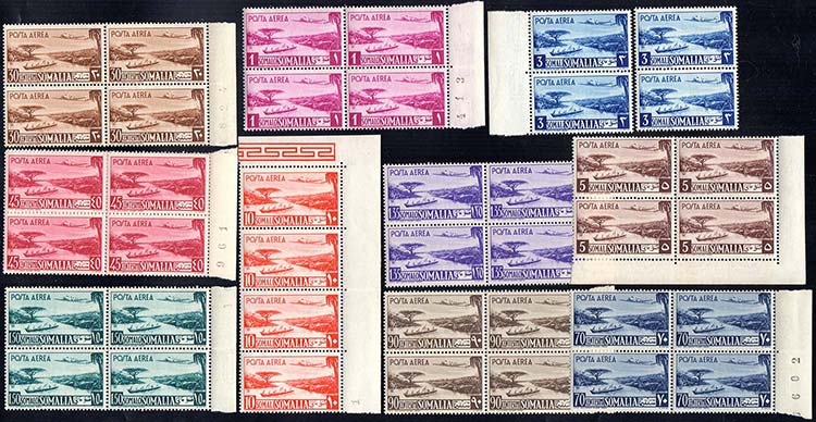 SOMALIA AFIS 1950/51 - 4 serie ... 