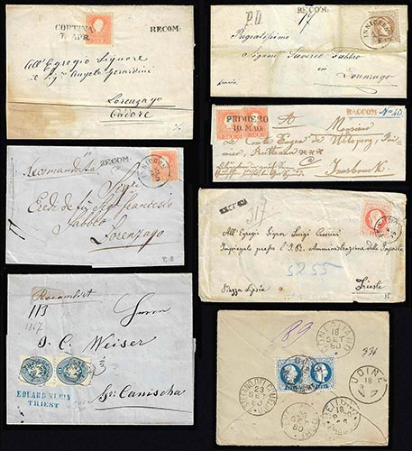 AUSTRIA 1859/1880 - Sette ... 