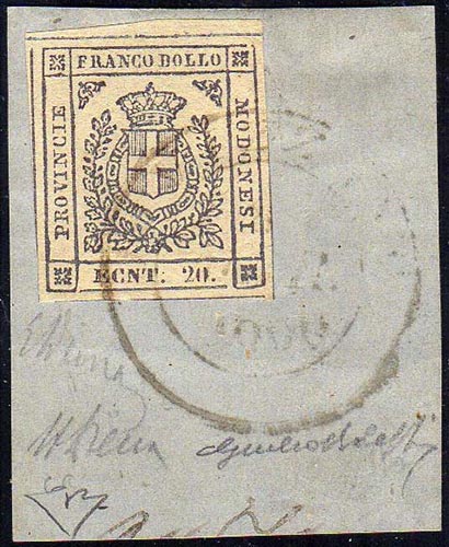 1859 - 20 cent. lilla, errore ... 