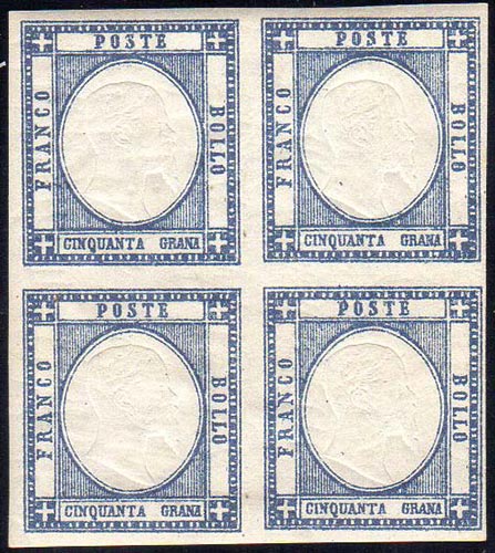 1861 - 50 grana ardesia oltremare ... 