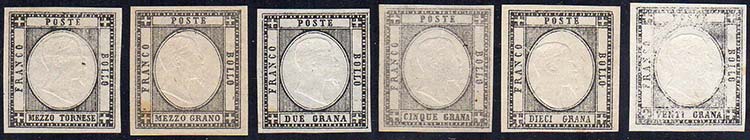 1861 - 1/2 tornese, 1/2 grano, 2 ... 
