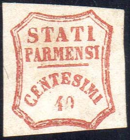1859 - 40 cent. rosso bruno, I ... 