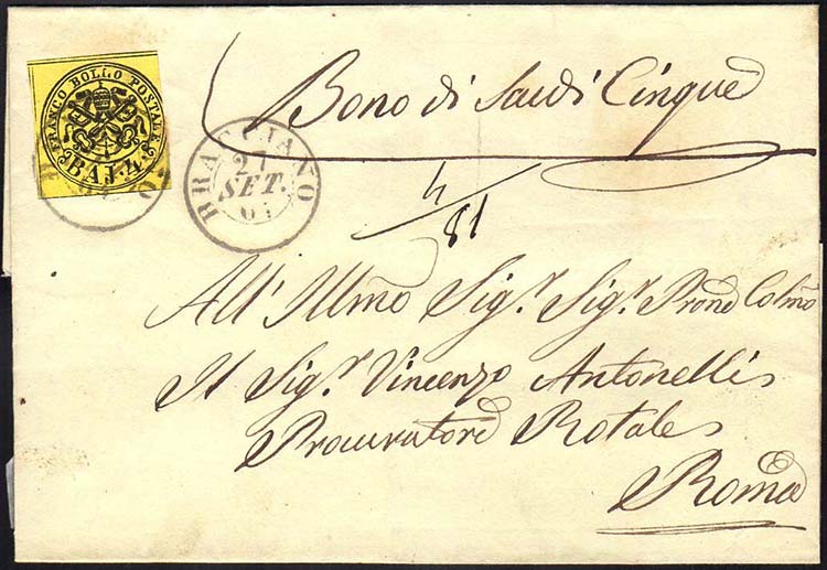 1864 - 4 baj giallo (5A), ... 