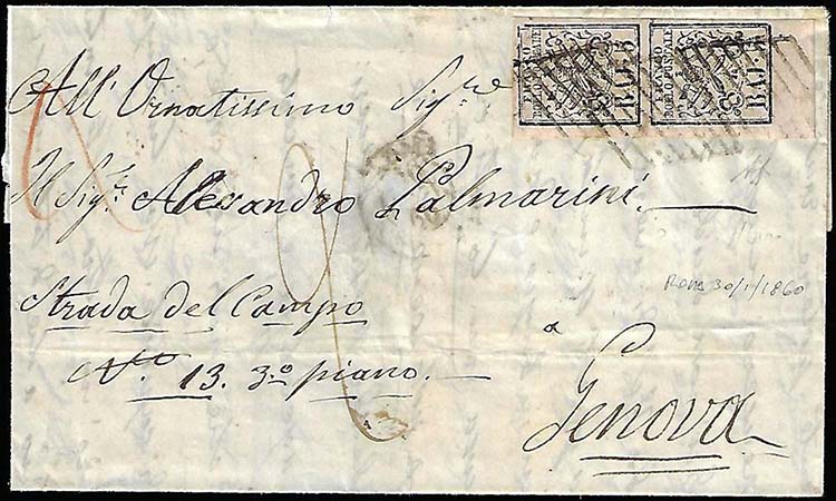 1860 - 5 baj rosa chiaro, coppia ... 