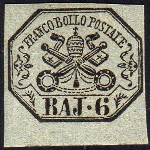 1852 - 6 baj grigio verdastro (7), ... 