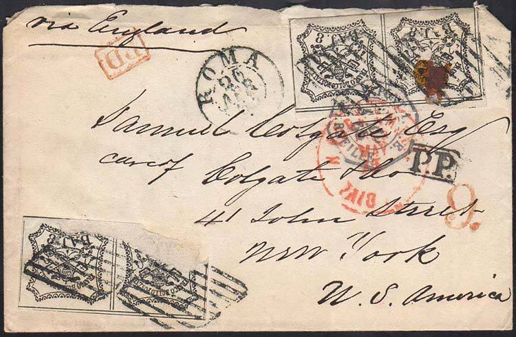 1865 - 8 baj bianco (9), due ... 