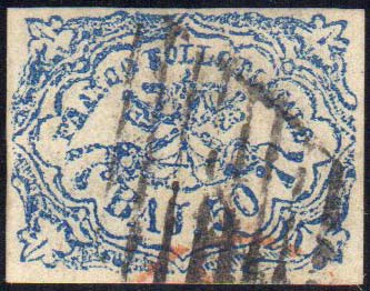 1864 - 50 baj azzurro oltremare ... 