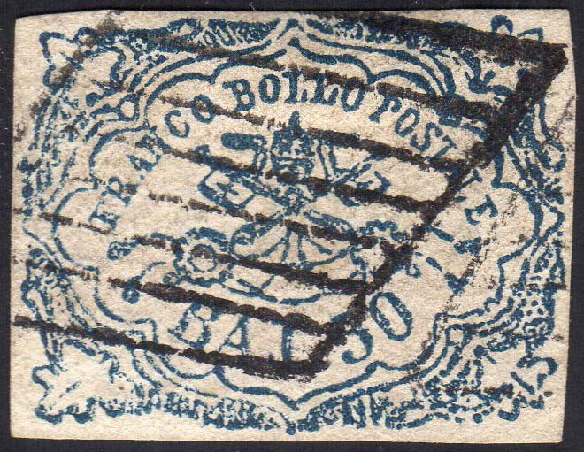 1864 - 50 baj azzurro oltremare ... 