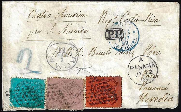 1869 - 80 cent. rosa lillaceo, 10 ... 